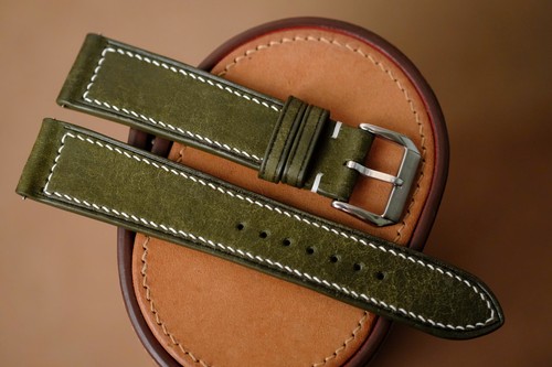 Cinturino orologio pelle - , verde